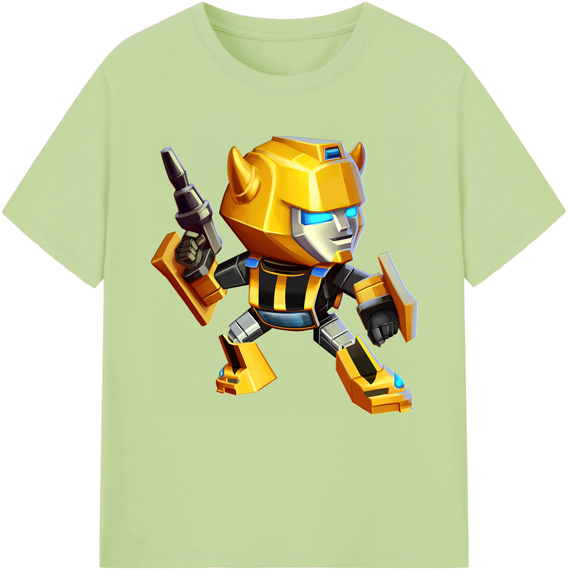 （画像用） Transformers トランスフォーマー 綿100％半袖Tシャツ（フロントプリント）